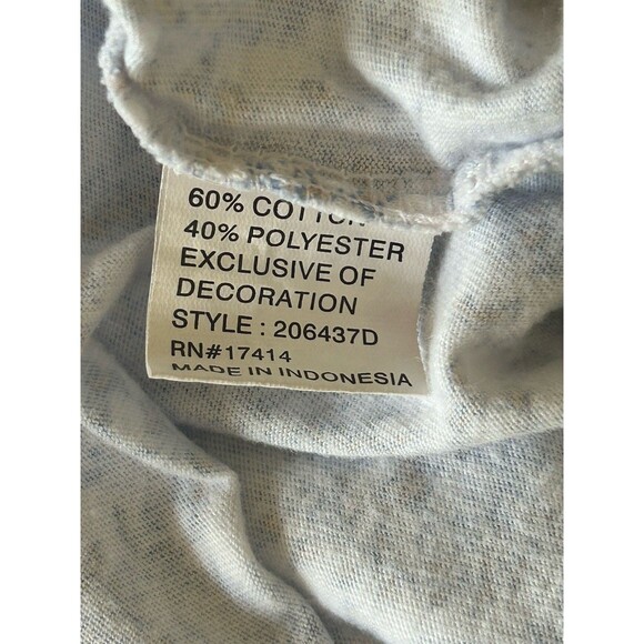 Miss Elaine Cotton Nightgown Blue Paisley Lace Trim Sleepwear Size Medium - Picture 5 of 8